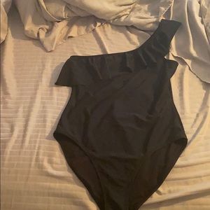 Old navy black in shoulder one piece
